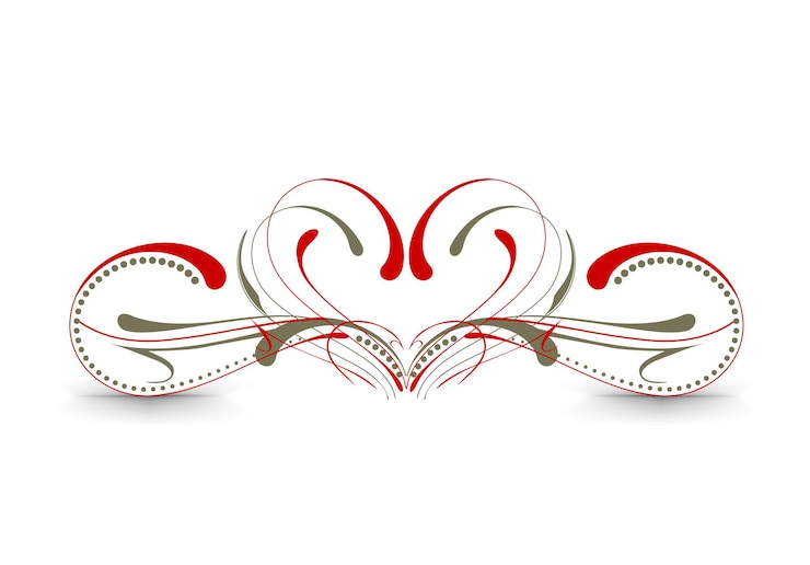 Kostenlose Vektor valentinstag herz logo design, vektorillustration.