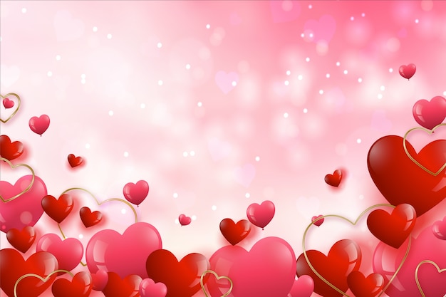 Valentinstag Hintergrund mit Farbverlauf