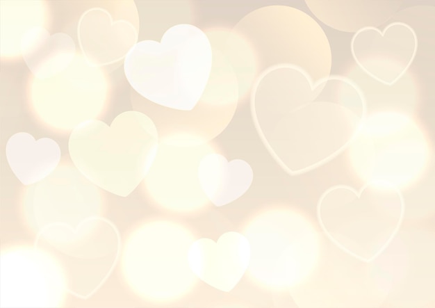 Valentinstag Hintergrund mit goldenen Bokeh Lichter Design