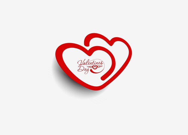 Valentinstag Hintergrund-Vektor-Illustration