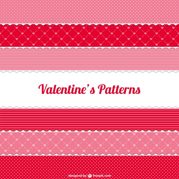 Valentinstag-Muster packen