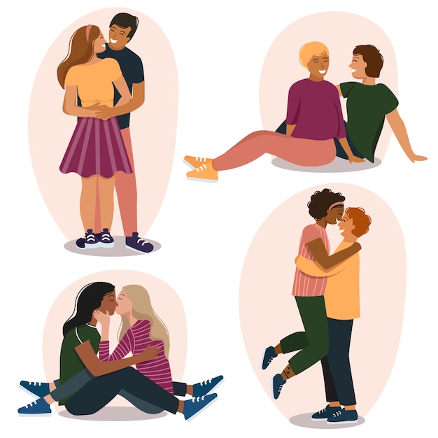 Valentinstag-Paar-Auflistung
