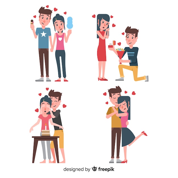 Valentinstag-Paar-Sammlung