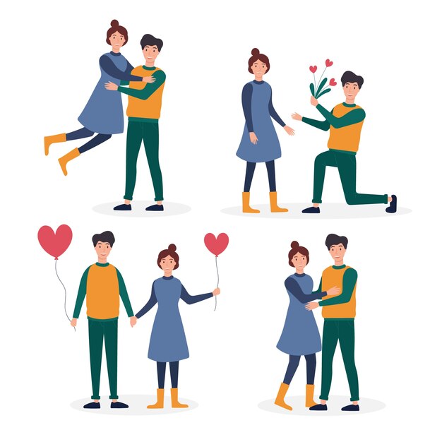 Valentinstag paar Sammlung