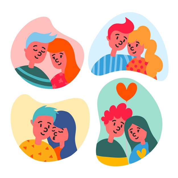 Valentinstag Paar Sammlung