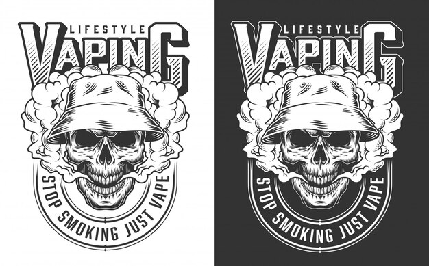 Vaping Bekleidungsillustration