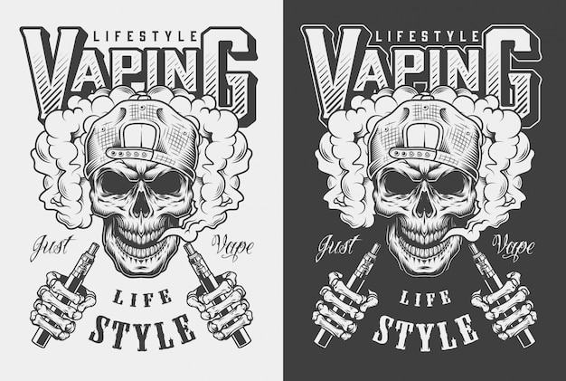 Vaping bekleidungsillustration