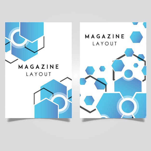 Vector Abstract Magazin Layout Vorlagen Designs Kostenlose Vektor
