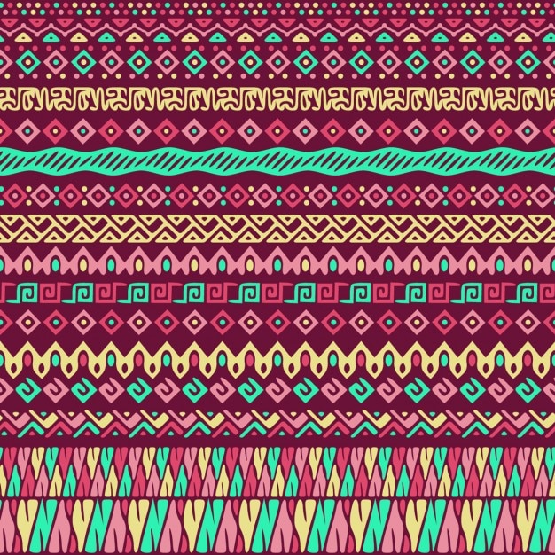 Kostenlose Vektor vector nahtlose stammes-stil-muster