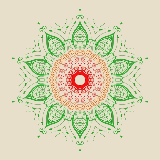 Kostenloser Vektor vector ornamentale runde spitze mit damast und arabesken-elemente. mehndi-stil. orient traditionelle verzierung. zentangle-like runde farbige blumen ornament.