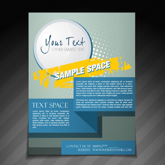 Kostenloser Vektor vektor abstrakte broschüre flyer poster vorlage design