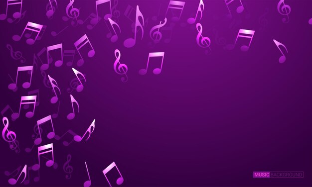 Vektor abstrakter musikalischer Hintergrund Vektor-Illustration