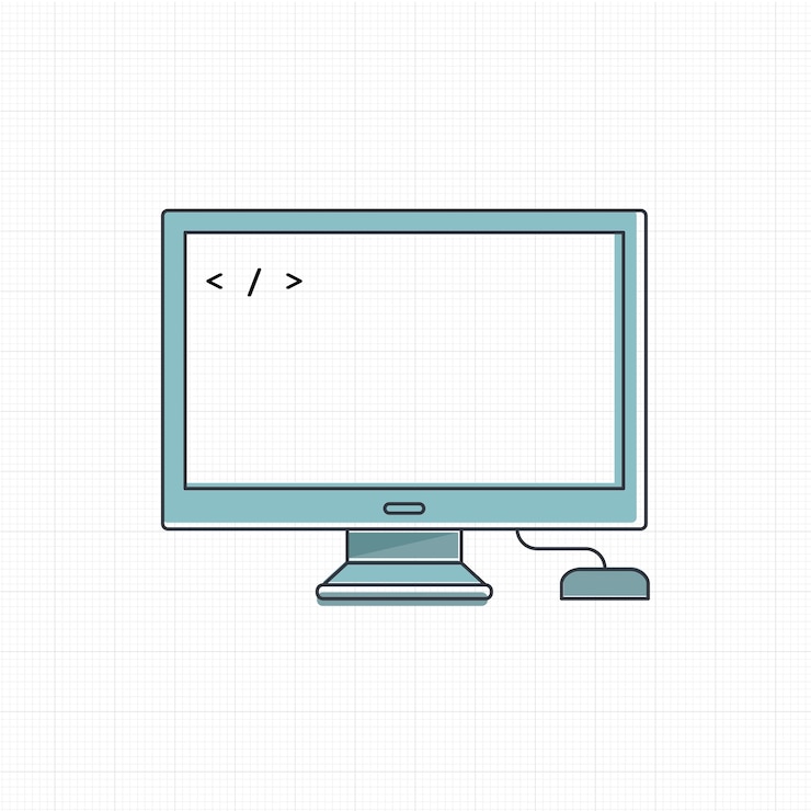 Kostenlose Vektor vektor des digitalen geräts des computers