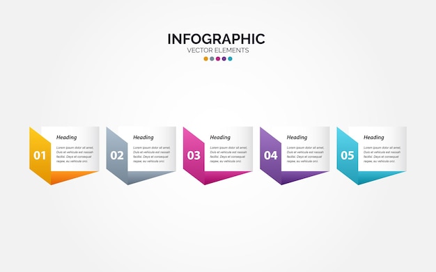 Vektor horizontales infografik-thin-line-design mit symbolen und 5 optionen oder schritten horizontale infografik für geschäftskonzept kann für präsentationen banner-workflow-layout verwendet werden