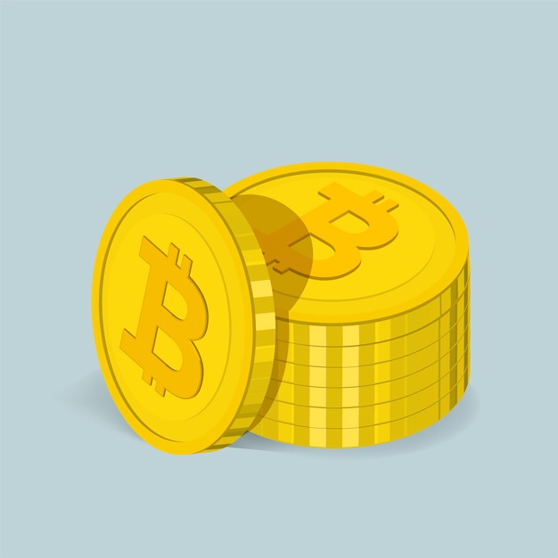 Vektor Icon von Bitcoin-Symbol