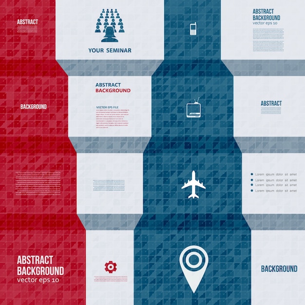 Vektor-infografiken. zusammenfassung hintergrund karte