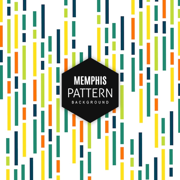 Vektor memphis-muster-hintergrund