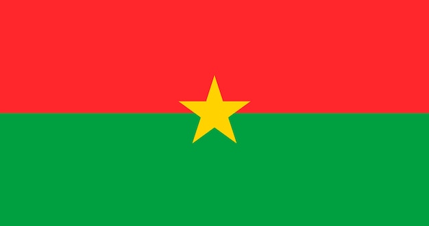 Vektor mit burkinischem Flaggenmuster