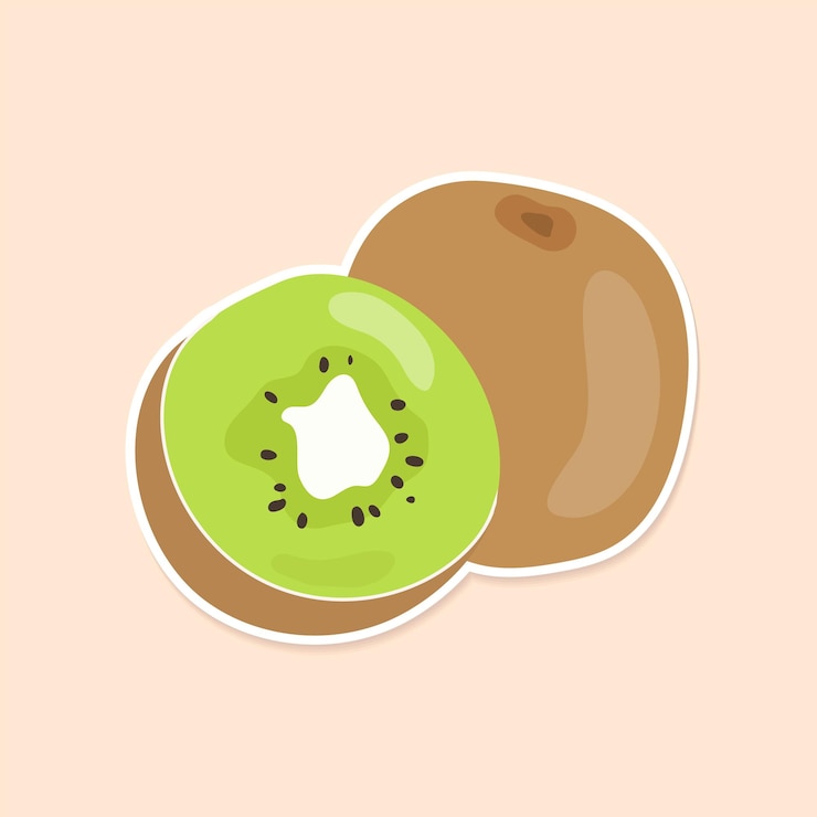 Kostenlose Vektor vektor-pastell-avocado-frucht-aufkleber-clipart