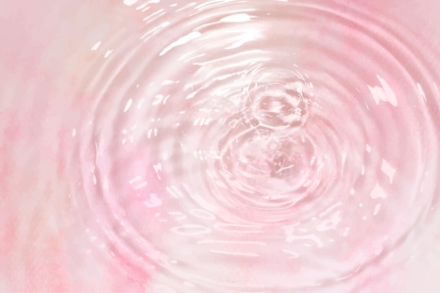 Vektor rosa wassertropfen kreis welligkeit hintergrund