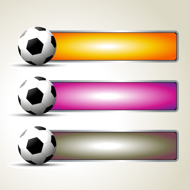 Vektor-set von fußball-design