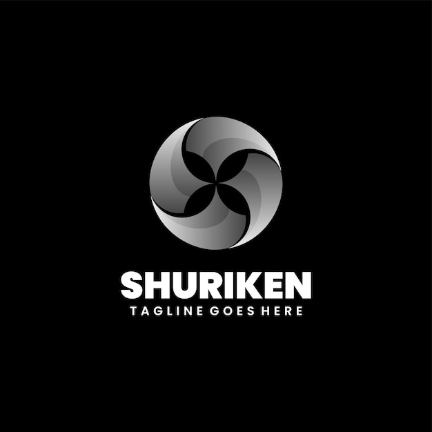 Vektor-shuriken-design-logo modern bunt