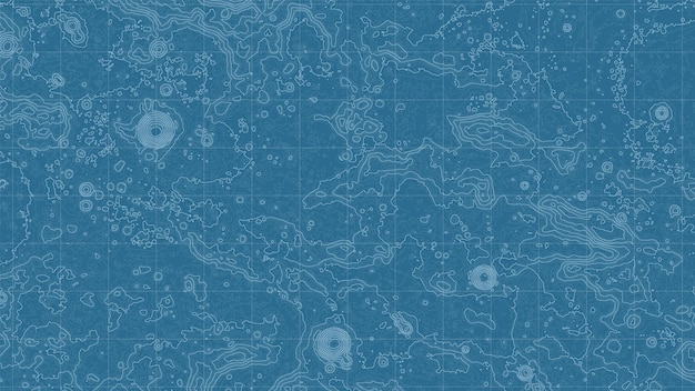 Vektorabstrakte Reliefkarte des Mondes Generierte konzeptionelle Mondhöhenkarte Isolinien der Landschaftsoberflächenhöhe Geografische Kartenkonzeption Eleganter Hintergrund für Präsentationen