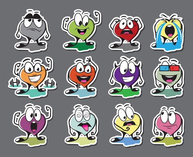 Packen Sie Die Augen Und Augenbrauen Cartoon Kostenlose Vektor