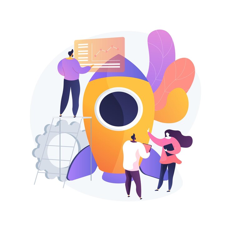 Kostenlose Vektor vektorillustration des abstrakten konzeptes des arbeitsablaufprozesses. design und automatisierung, steigerung der büroproduktivität, geschäftsprozesse, abstrakte metapher der cloud-basierten projektmanagementplattform.