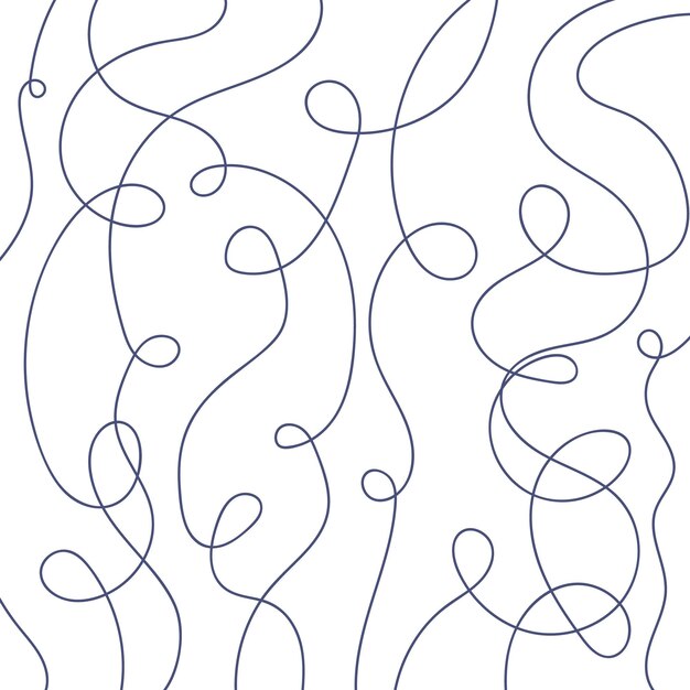 Vektorillustration von handgefertigten Stift-Spirallinien