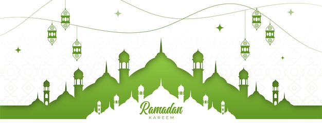Vektorreligiöses ramadan kareem islamisches festival-banner-design