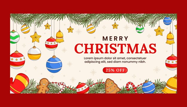 Verkaufsfahnenschablone für Weihnachtszeitfeier