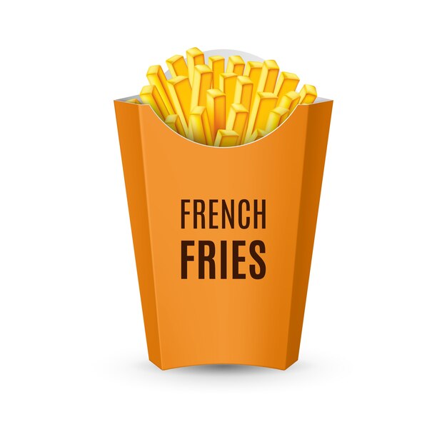 Schnellimbiss Amerikanische Pommes Frites Logo Cartoon Premium Vektor