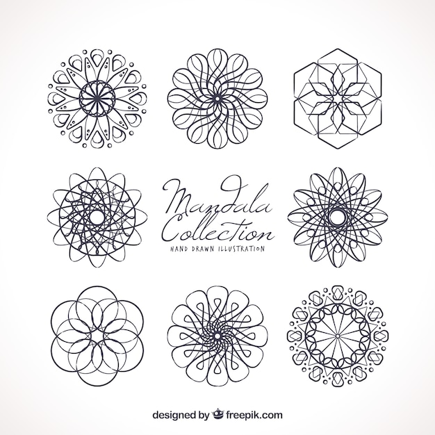 Verschiedene abstrakte Mandalas