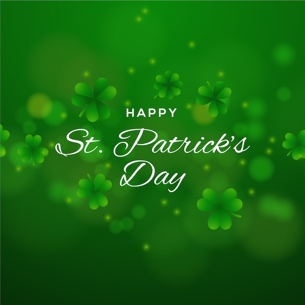 Verschwommene st. patricks day design