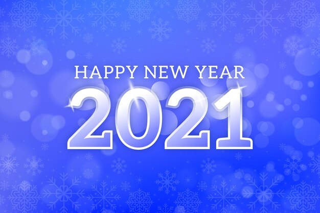 Verschwommener Hintergrund für das neue Jahr 2021