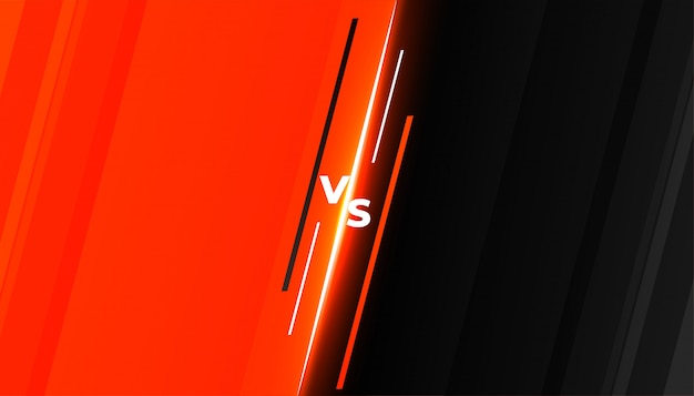 Versus vs Wettbewerb Kampf Hintergrund Vorlage Design