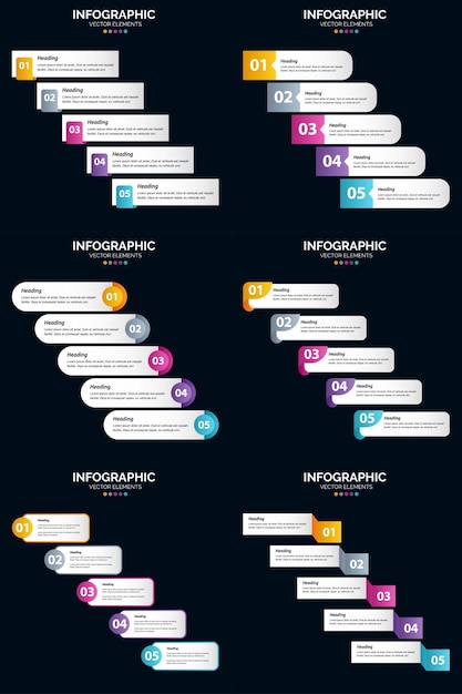 Kostenloser Vektor verwenden sie vektor-infografiken in ihren geschäftspräsentationen für zusätzliche wirkung