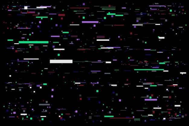 Kostenloser Vektor vhs-effekthintergrund des flachen designs