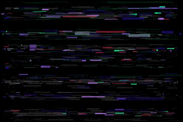 Vhs-Effekthintergrund des flachen Designs