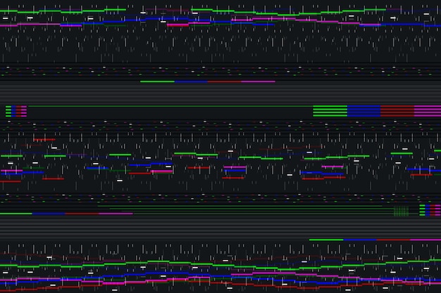 Kostenloser Vektor vhs-effekthintergrund des flachen designs