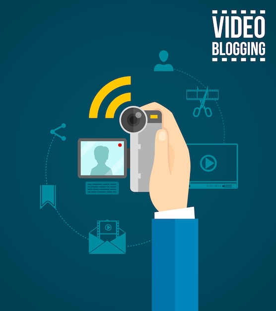 Video-Blogging-Konzept