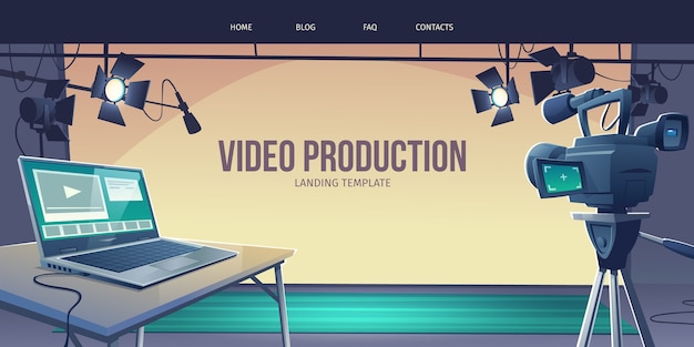 Kostenloser Vektor videowettbewerb für flat-design-banner