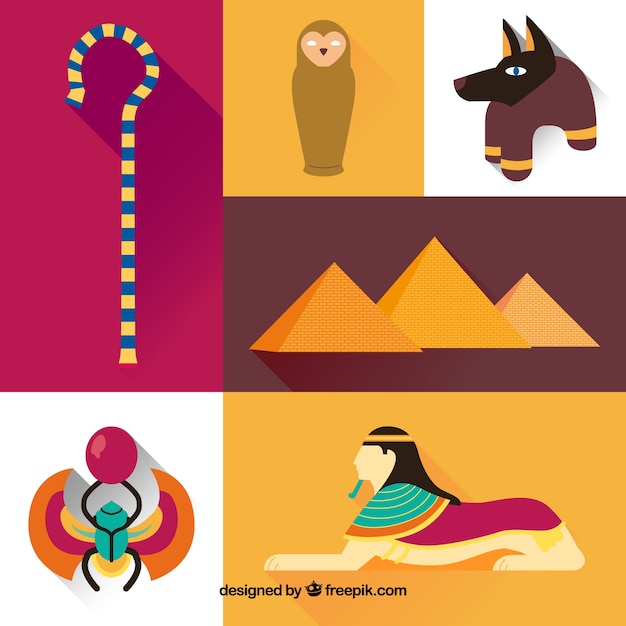 Vielfalt der ägyptischen kultur elemente