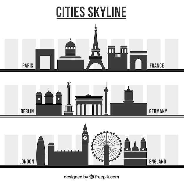 Vielfalt der stadt skylines