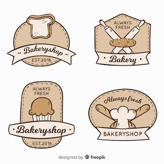 Vintage bäckerei logos