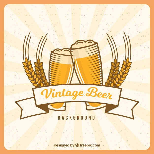 Vintage Bier Backgrpund