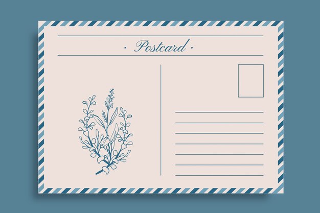 Vintage elegante generische Postkarte