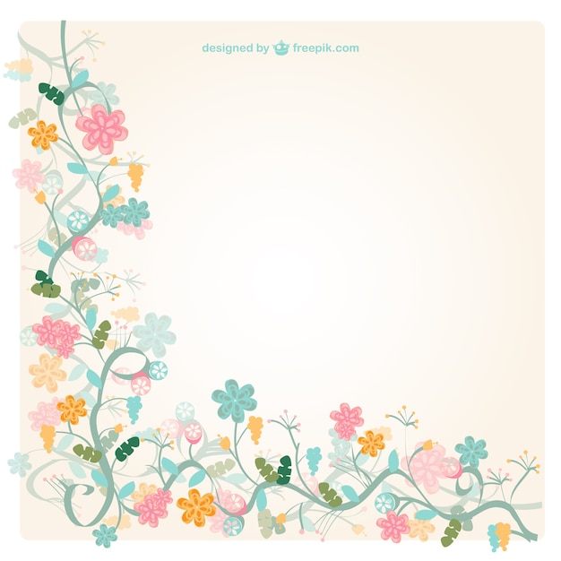 Vintage floral background Vektor