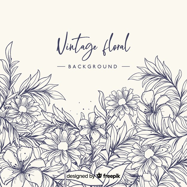 Vintage floral Hintergrund